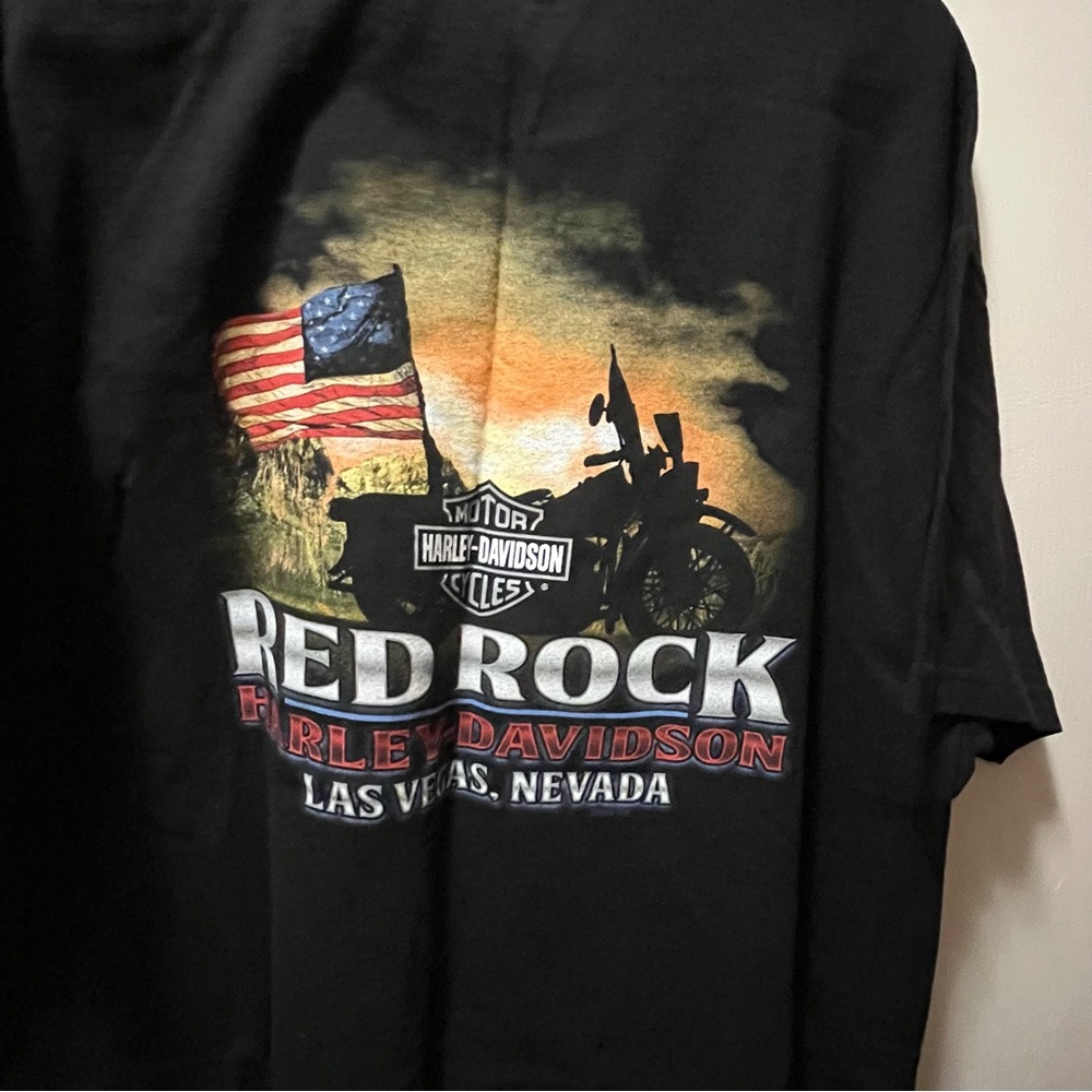 Harley-Davidson Black Short Sleeve Tee Ride Free - Picture 6 of 6